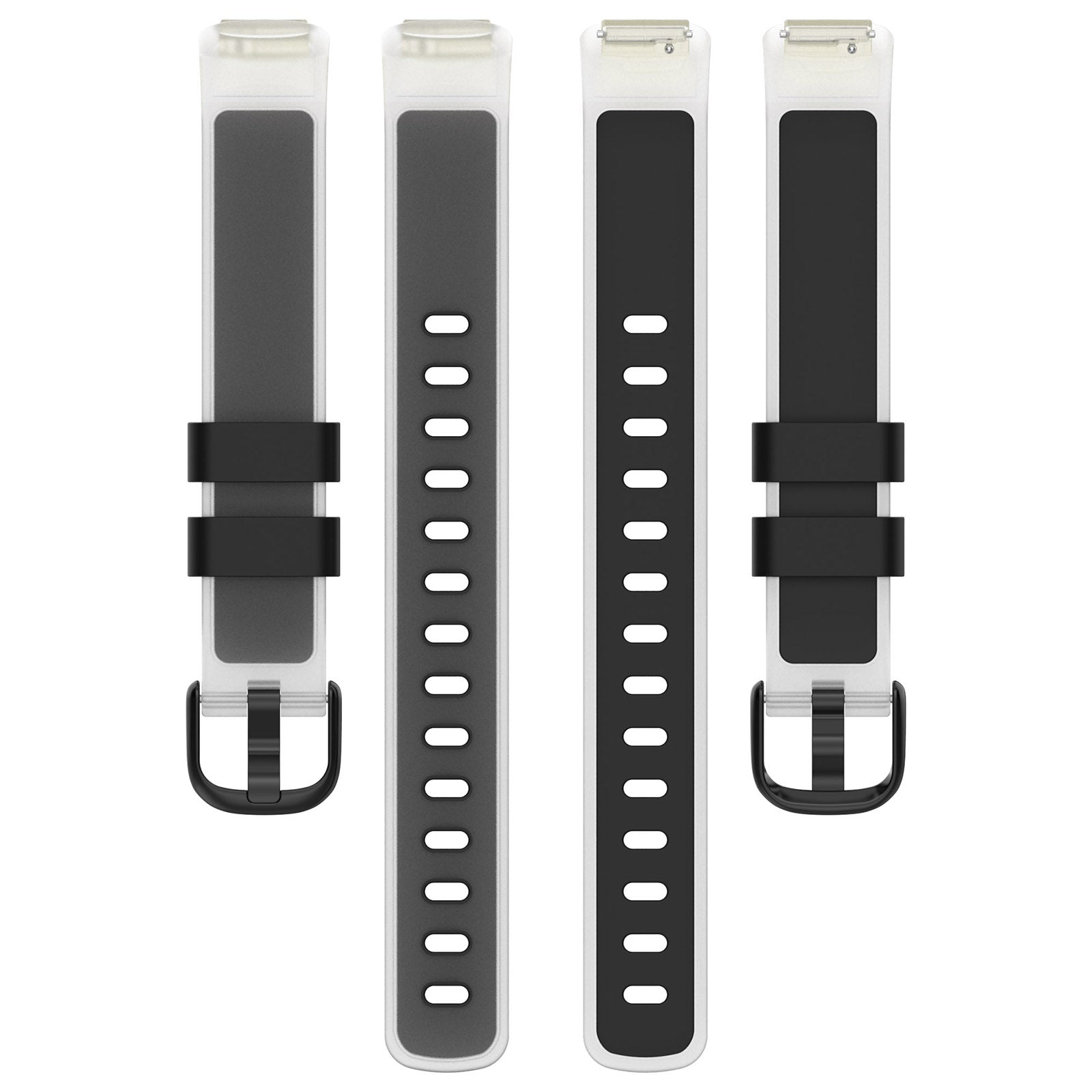 For Fitbit Inspire 3 Silicone Watch Band Dual Color Transparent Wrist Strap For Fitbit Inspire 3 Silicone Watch Band Dual Color Transparent Wrist Strap